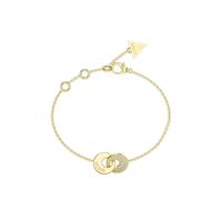 GUESS USA Blooming Summer pavé interlocking-link bracelet - Gold S