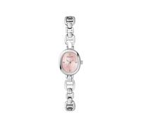 GUESS USA chain-link 21mm watch - Pink One Size