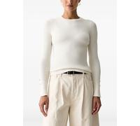 GUESS USA Ellie ribbed button-cuff sweater - Neutrals XS-S-M-L-XL