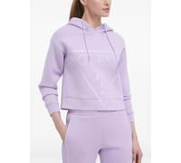 GUESS USA embossed hooded sweatshirt - Purple L