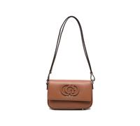 GUESS USA isola logo leather shoulder bag - Brown One Size
