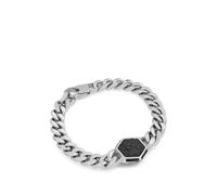 GUESS USA Lion King curb-chain bracelet - Silver S-L