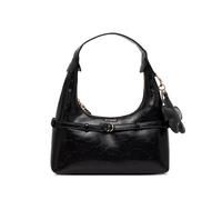 GUESS USA mini Taylor crinkled-finish buckled tote bag - Black OS