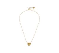 GUESS USA Mon Amour crystal-embellished heart necklace - Gold OS