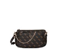 GUESS USA monogram chain cross-body bag - Brown One Size