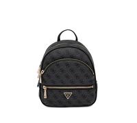 GUESS USA monogram-pattern zip-pocket backpack - Black One Size
