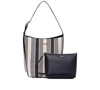 GUESS USA Nicolette striped tote bag - Blue One Size