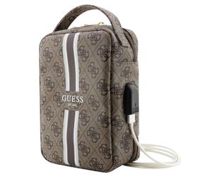 Guess USB travel bag Stripe 4G model, Brown