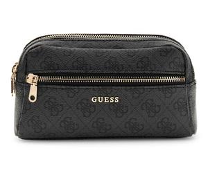 GUESS utility bag Double Zip Organizer Coal Logo