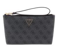 GUESS utility bag Laurel II Wristlet Pouch Coal Logo