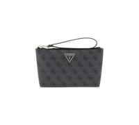 GUESS utility bag Laurel II Wristlet Pouch Coal Logo dark grey