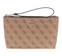 GUESS utility bag Laurel II Wristlet Pouch Latte Logo