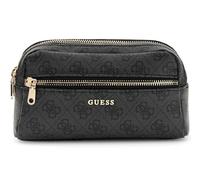 GUESS utility bag toiletry bag Double Zip Organizer Coal Logo dark grey