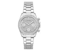 Guess Victoria Women's Silver-Tone Dial & Stainless Steel Bracelet Watch