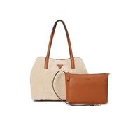 GUESS Victtoria 2 in 1 Tote, Natural/Cognac