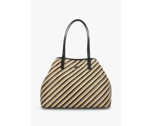 GUESS Vikky II Natural Black Beachy Tote Bag Size: One Size, Colour: B