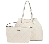 Guess Vikky Tote Peony Large Womens Shopper Bag In Stone