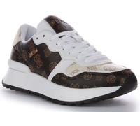 Guess Vinsa 4G Peony Logo Womens Trainer White Brown Size 3 - 8