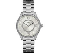 GUESS W0825L1 - Analog Watch for Women, Silver/Silver
