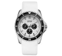 GUESS W90070G5 FOCUS Men's Watch Silicone Strap White