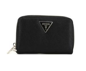 guess Wallet laurel slg M double zip around ZG8500164 black, black, M, wallet with double zip, Black, M
