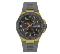 Guess Watches Gents R2 Two Tone Silicone Watch - Recycled Steel / Mineral Glass / Silicone