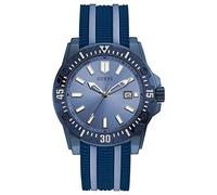 Guess Men's Watch GW0055G2 – Analog Quartz, Silicone Strap, Blue, 46mm