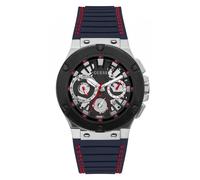 Guess Watches Guess Gents Circuit Navy Silicone Strap Watch