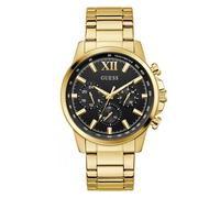 Guess Watches Guess Gents Walker Black Dial Gold Tone Stainless Steel Watch