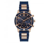 Guess Watches Guess Ladies Breeze Navy Rose Gold Watch