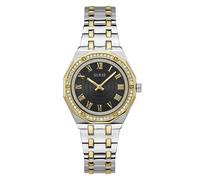 Guess Ladies Desire Two Tone Black Dial Crystal Watch GW0770L4