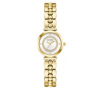 Guess Watches Guess Ladies Leena White Dial Gold Tone Stainless Steel Watch