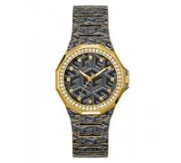 Guess Watches Guess Ladies Misfit Gold Tone G Cube Logo Stainless Steel Watch