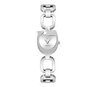 Guess Ladies' G Case Detail Silver Tone Link Bracelet Watch