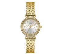 Guess Watches Ladies Gold Tone Recycled Steel Watch - Recycled Steel / Mineral Glass