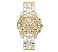 GUESS Iconic 40th Women's Analogue Watch with Round Dial Champagne Gold Gold Tone GW0812L2, gold