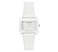 GUESS White Silicon Analog Watch
