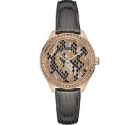 Guess Women's Mystical Watch W0626L2 – Analogue Quartz, Leather Strap, Grey, 3 ATM