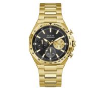Guess Watches Mens Blake Black Sunray Dial Gold-Tone Stainless Steel Bracelet Watch GW1122G2 | Acotis - Stainless Steel / Mineral Glass