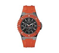 Guess Overdrive Mens Orange Watch W11619G4 Rubber - One Size
