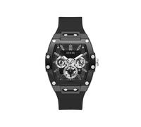 Guess Watches Phoenix Gents Leather Strap Watch - Stainless Steel