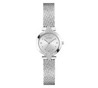 Guess Louisa Silver-Tone Dial & Silver-Tone Mesh Bracelet Watch