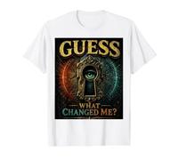 Guess What Changed Me Mystery Eye Vintage Hidden Graphic Value Graphic T-Shirt, Men, White, S