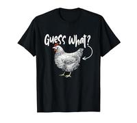 Guess What - Chicken Animal Lover Farmyard Rancher Farmer T-Shirt, Men, Black, 4X-Large
