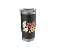 Guess What Chicken Butt Classic Kids Joke Design Stainless Steel Insulated Tumbler