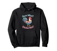 Guess What Chicken Butt Funny Animal Joke Design Pullover Hoodie