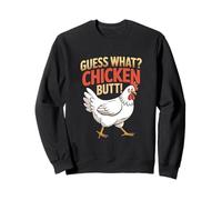 Guess What Chicken Butt Funny Animal Joke Design Sweatshirt
