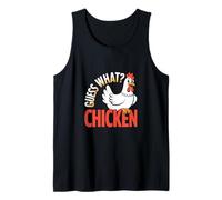 Guess What Chicken Butt Funny Animal Joke Design Tank Top