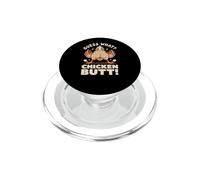 Guess What Chicken Butt Funny Poultry Humor Graphic PopSockets PopGrip for MagSafe