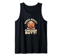 Guess What Chicken Butt Funny Poultry Lover Joke Tank Top